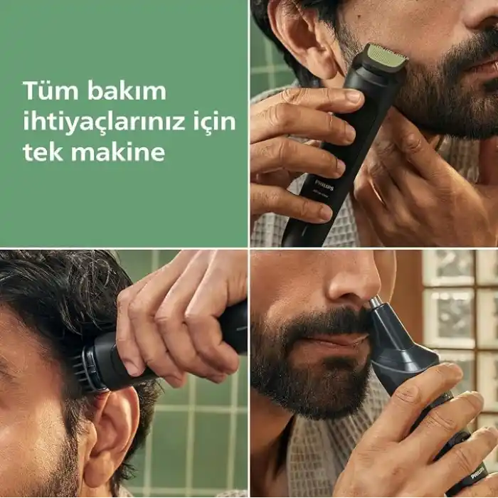 Philips 3000 Serisi 7 in 1, Erkek Bakım Seti, Yüz&Saç Tıraş Makinesi, Cilt Dostu Bıçaklar, MG3920/15