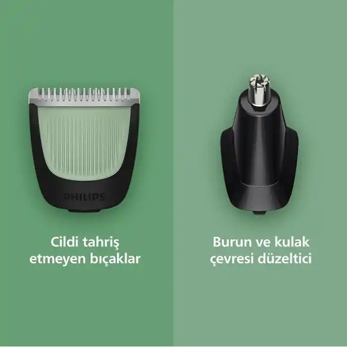 Philips 3000 Serisi 7 in 1, Erkek Bakım Seti, Yüz&Saç Tıraş Makinesi, Cilt Dostu Bıçaklar, MG3920/15