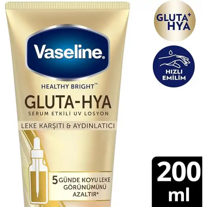 Vaseline Gluta Hya Serum Etkili UV Losyon Leke Karşıtı ve Aydınlarıcı 200 ml