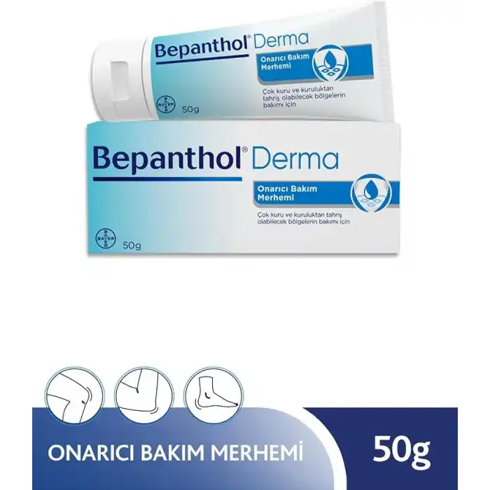 Bepanthol Derma Onarıcı Bakım Merhemi 50 g + 3 Adet Cilt Bakım Kremi 3.5 g