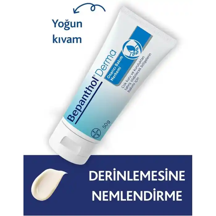 Bepanthol Derma Onarıcı Bakım Merhemi 50 g + 3 Adet Cilt Bakım Kremi 3.5 g