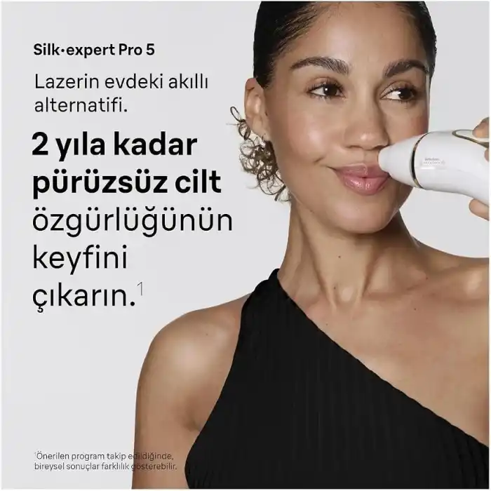 Braun IPL Silk·expert Pro 5, Evde Lazerle Tüy Alma, Çanta, Gillette Venus, 3 Başlık, PL5351