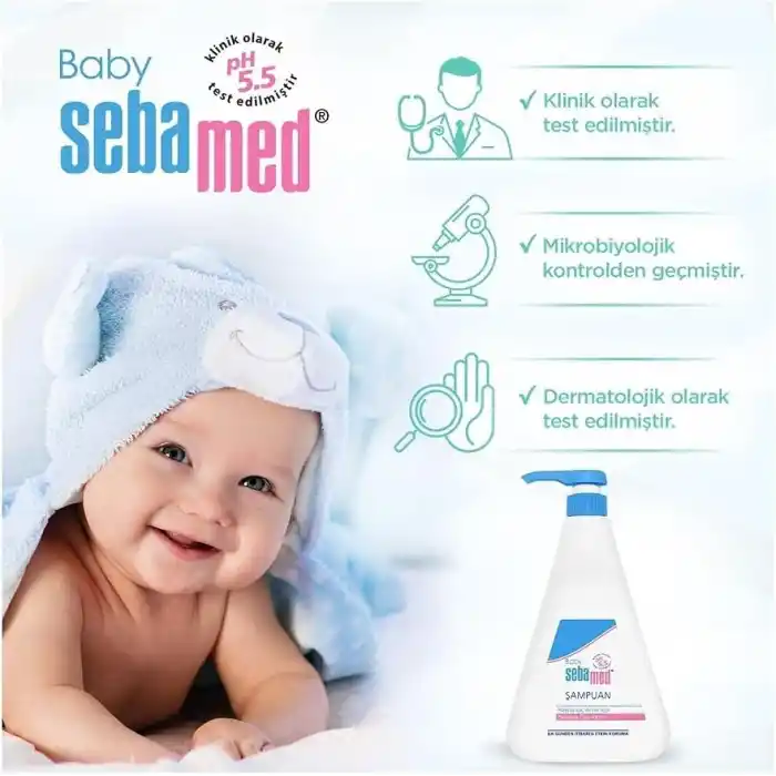 Sebamed Baby pH 5.5 Göz Yakmayan Formül Nemlendirici Etkili Papatya Özütlü Bebek Şampuanı 750 ml
