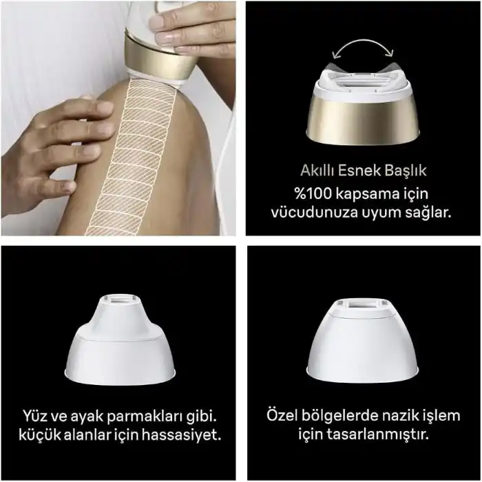 Braun IPL Silk·expert Pro 5, Evde Lazerle Tüy Alma, Çanta, Gillette Venus, 3 Başlık, PL5351