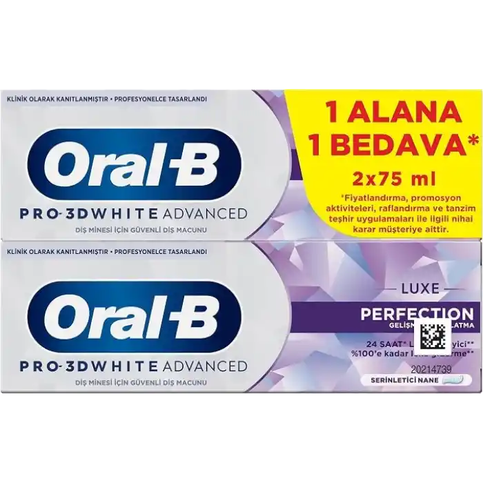 Oral-B Pro 3D White Advanced Luxe Perfection Diş Macunu 150 ml