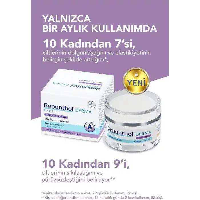 Bepanthol Derma Expert Kırışıklık Karşıtı Yüz Bakım Kremi