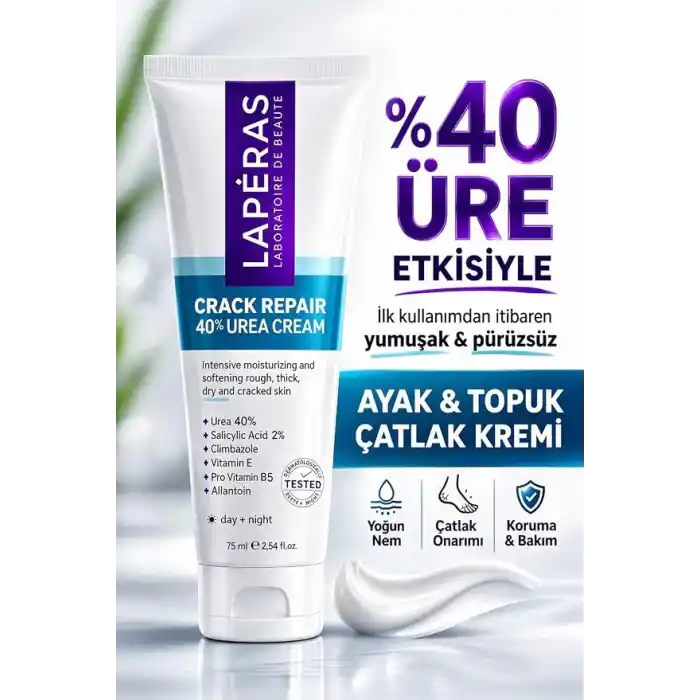 Ayak ve Topuk Çatlak Bakım Kremi%40 Üre ve%2 Salisilik Asit Nasır, Sert ve Ölü Deriler, Ayak Kokusu Karşıtı Nemlendirici Krem 75ml
