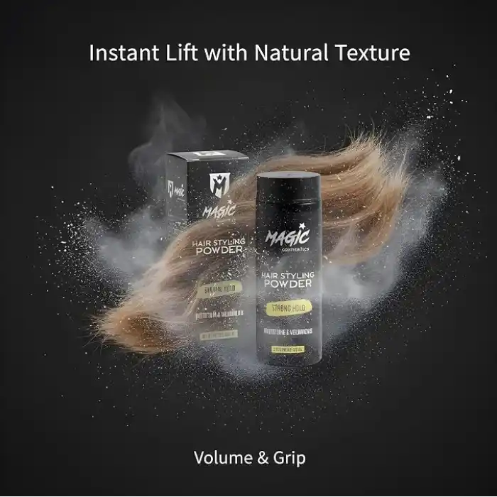 Magic Cosmetics Saç Şekillendirici Toz Wax 20gr - Şekillendirici Saç Pudrası, Mat Görünüm, Görünmez Doku, Anında Hacım Verici Pudra Wax - Tüm Saç Tipleri İçin, Unisex