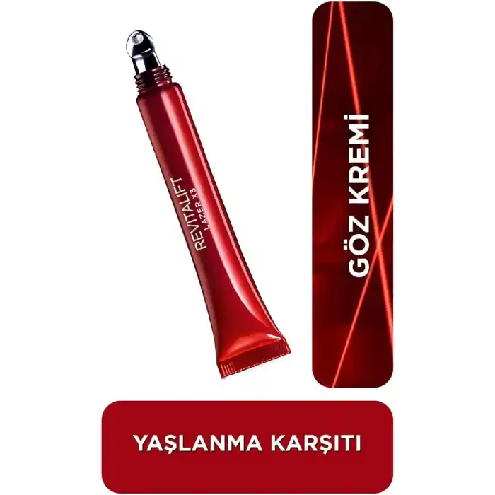 LOreal Paris Revitalift Lazer X3 Yaşlanma Karşıtı Göz Bakım Kremi 15 ml
