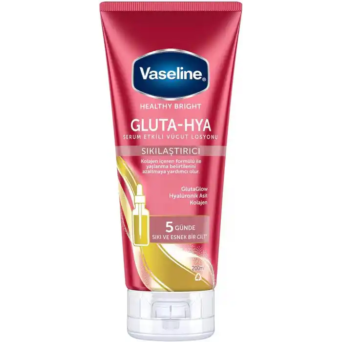 Vaseline Gluta-Hya Serum Etkili Vücut Losyonu, Sıkılaştırıcı, 200 Mililitre