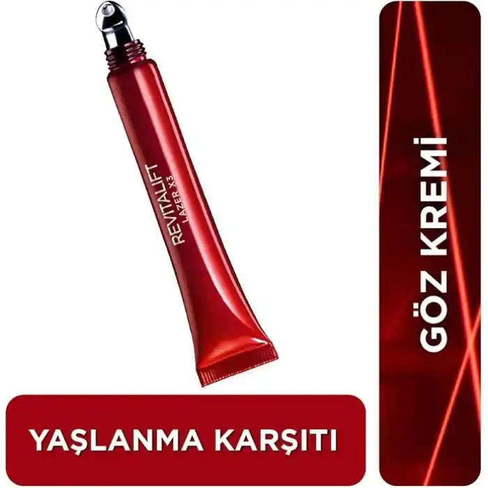 LOreal Paris Revitalift Lazer X3 Yaşlanma Karşıtı Göz Bakım Kremi 15 ml