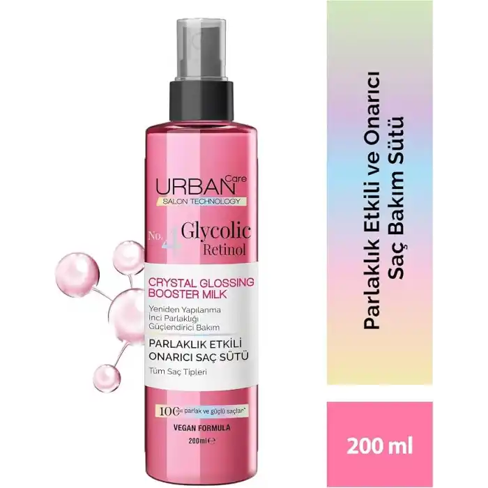 URBAN Care Glycolic Retinol Parlaklık Etkili Onarıcı Saç Bakım Sütü-200ml-Gloss
