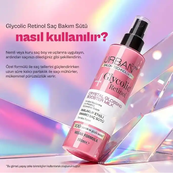 URBAN Care Glycolic Retinol Parlaklık Etkili Onarıcı Saç Bakım Sütü-200ml-Gloss