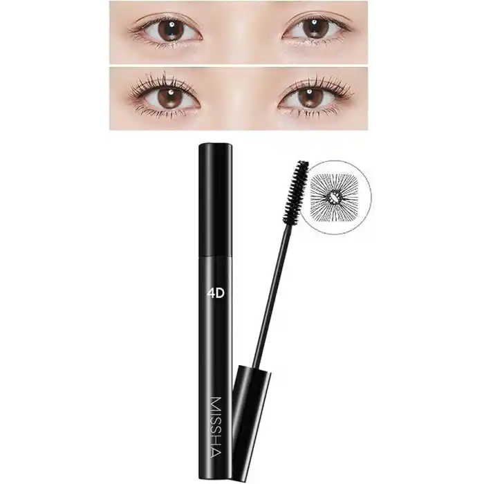 MISSHA 4 Kat Dolgunluk Sağlayan Takma Kirpik Etkili Maskara MISSHA 4D Mascara