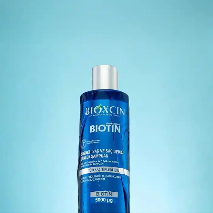 Bioxcin Biotin Dökülme Karşıtı Şampuan – 300 ml – Biotin, Çinko, B Vitamin Kompleksi ve Termal Su İçerikli – Saç Dökülmesine Karşı Etkili Bakım