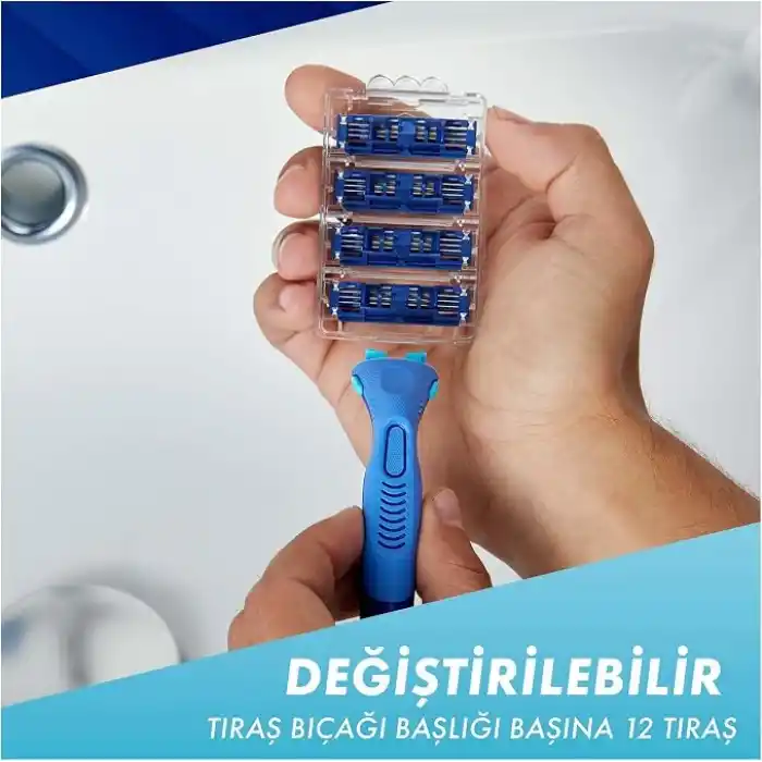 Gillette Sensor3+ Comfort 8li Yedek Bıçağı Başlıklı Tıraş Makinesi