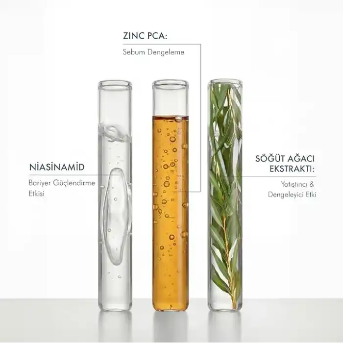 The Purest Solutions, Gözenek ve Siyah Nokta Karşıtı, Sivilce Önleyici Niacinamide Cilt Bakım Serumu 30 ml (Niacinamide 5% & Zinc Pca 1%)