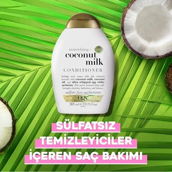 OGX Coconut Milk Besleyici Sülfatsız Saç Bakım Kremi 385 Ml