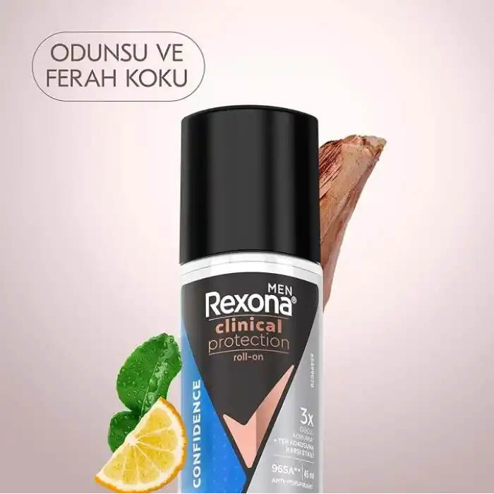 Rexona Men Clinical Protection Confidence Roll-On Deodorant 45 Ml