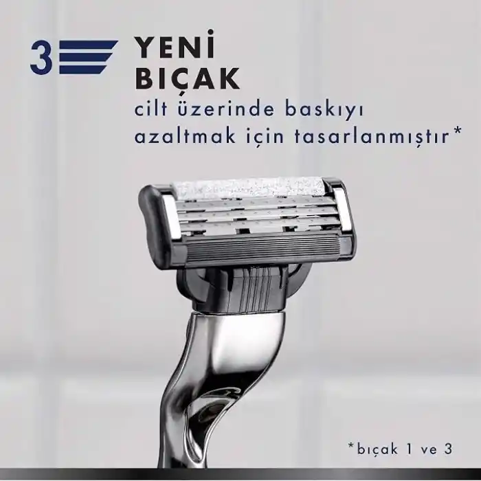 Gillette Mach3 Charcoal Yedek Tıraş Bıçağı 4lü