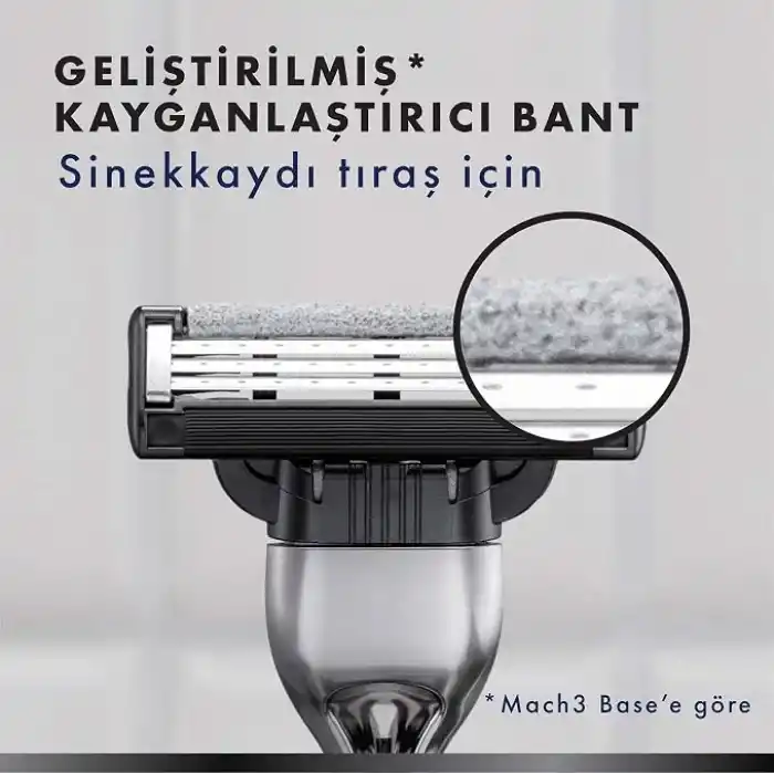 Gillette Mach3 Charcoal Yedek Tıraş Bıçağı 4lü