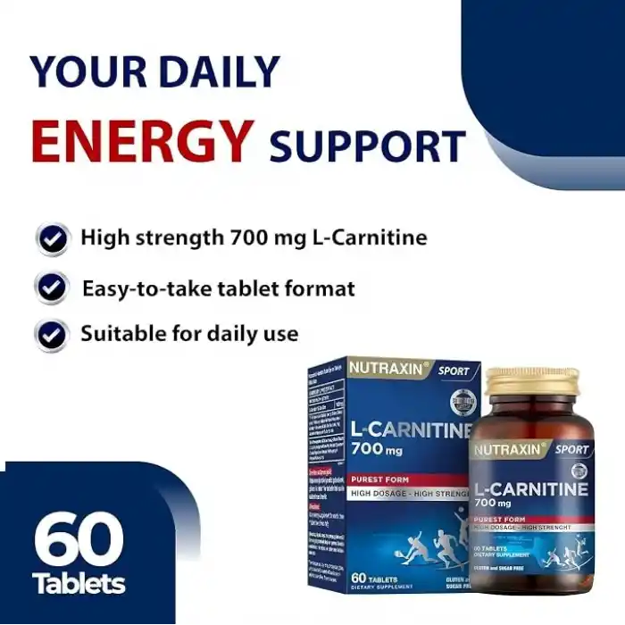 Nutraxin Slim Quick-Slim L-Carnitine 700 mg 60 Tablet Diyet Destek Takviyesi