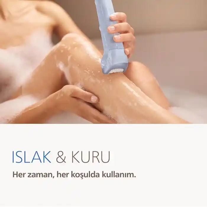 Philips Epilatör Serisi 8000, Kablosuz, Islak ve Kuru Kullanım, ProGuide, LED Işık, 60 Dakika Pil Ömrü, BRE708/05