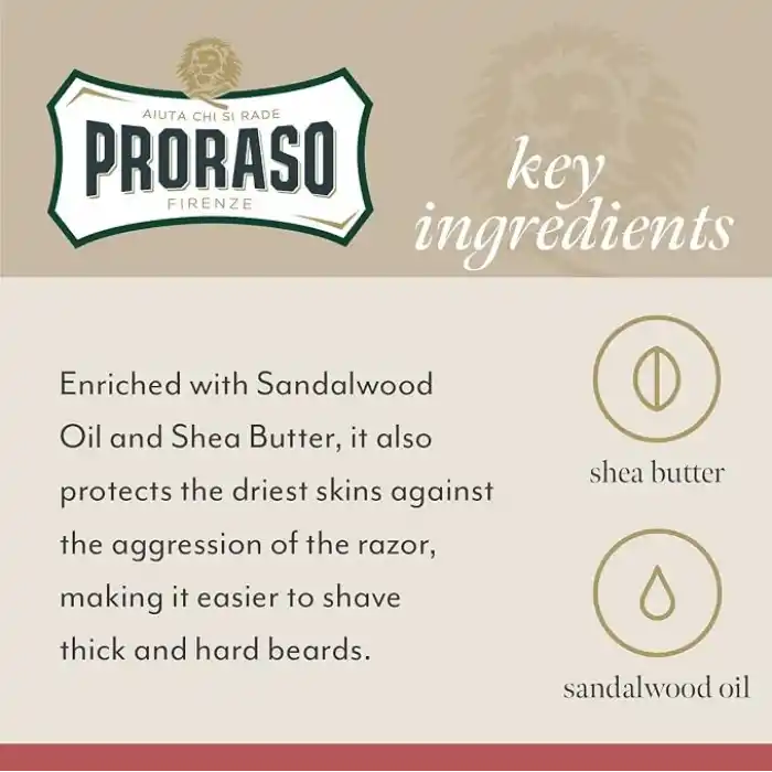 Proraso Tıraş Sabunu, Sandal Ağacı Özü Ve Shea Butter, 150 Ml
