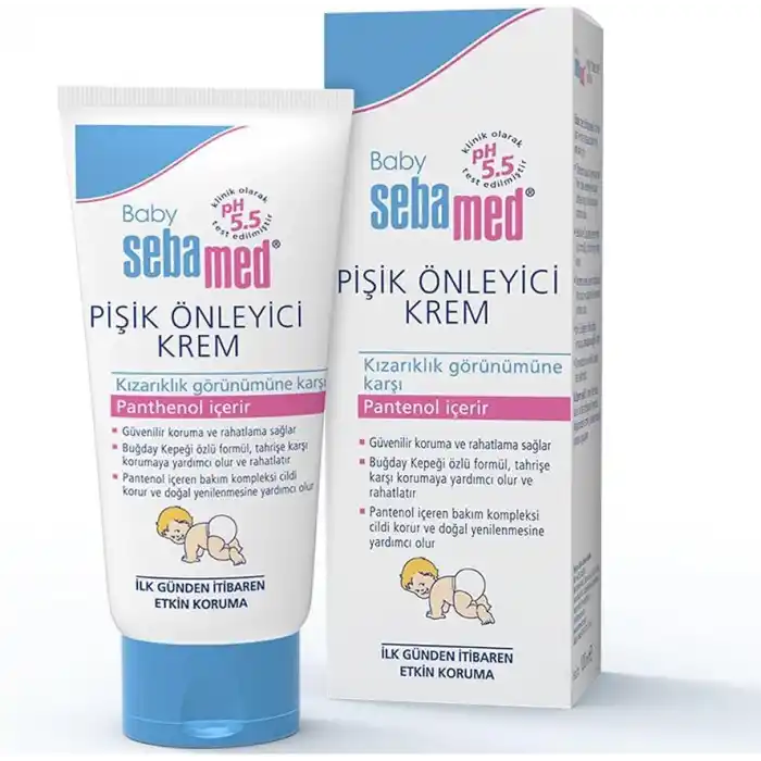 Sebamed Baby pH 5.5 Yoğun Nemlendirici Etkili Pantenol İçerikli Koruyucu Bebek Pişik Önleyici Krem 100 ml