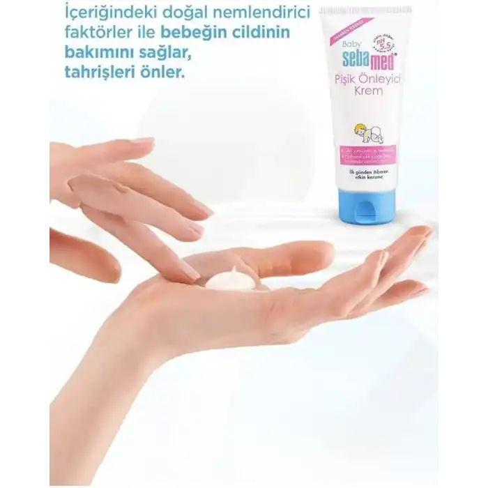 Sebamed Baby pH 5.5 Yoğun Nemlendirici Etkili Pantenol İçerikli Koruyucu Bebek Pişik Önleyici Krem 100 ml