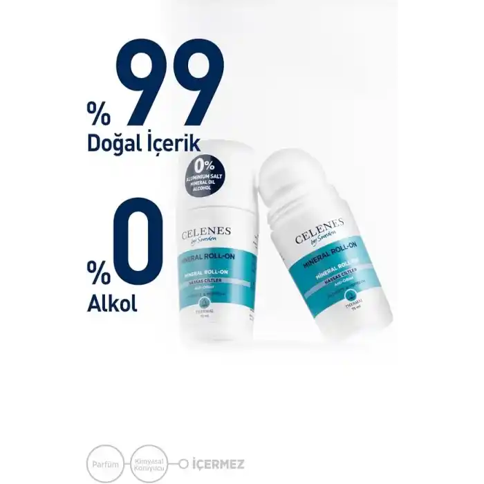 Celenes By Sweden Mineral Hassas Ciltler için Parfümsüz Roll-on, CEL.THE 5160007
