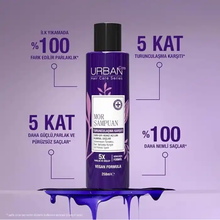 Urban Care Turunculaşma Karşıtı Mor Saç Bakım Şampuanı-250 ml-Sülfatlı