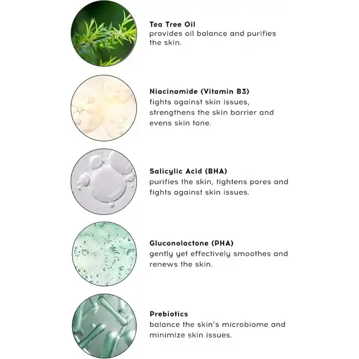 Cream Co. Akne & Siyah Nokta Karşıtı Gözenek Sıkılaştırıcı BHA/PHA Niacinamide Salisilik Asit Tonik 200 ml