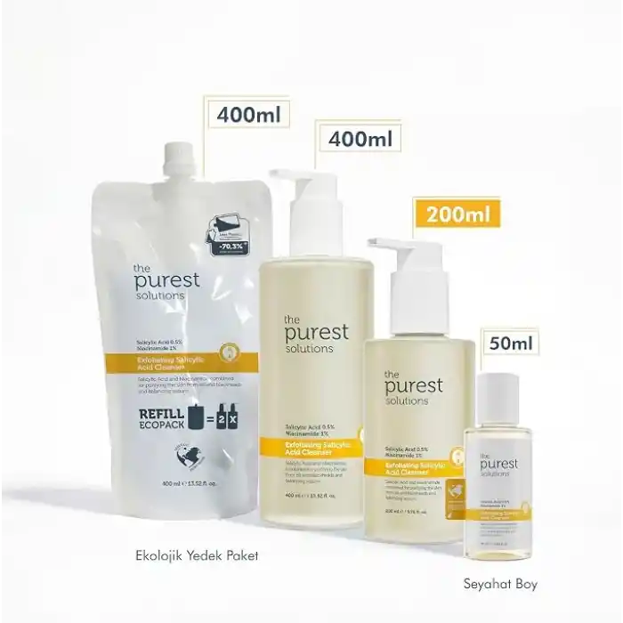 The Purest Solutions Exfoliating Salicylic Acid Cleanser 0,5% Salicylic Acid, 1% Niacinamide