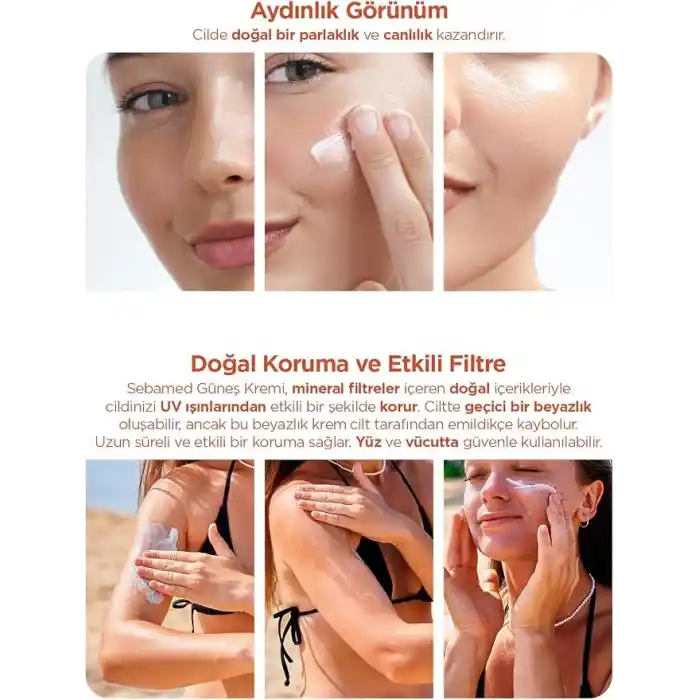 Sebamed Sun Care SPF 50+ UVA/UVB Filtresi ve E Vitamini Üçlü Yüksek Koruma Çok Yönlü Güneş Kremi 50 ml