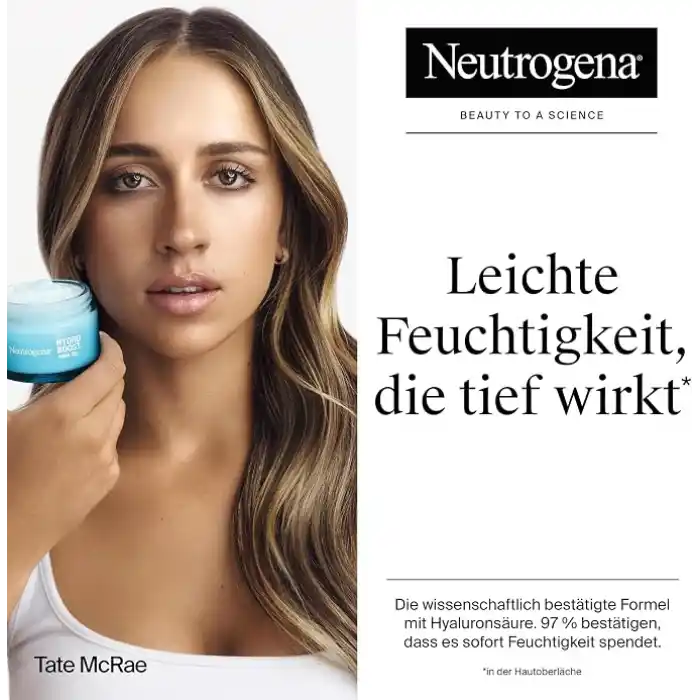 Neutrogena – Hydro Boost Jel-Krem (50 ml kavanoz) — Hyalüronik asit ve bitkisel trehaloz içeren hassas ciltler için nemlendirici krem — Taze ve ışıltılı bir cilt için nemlendirici jel