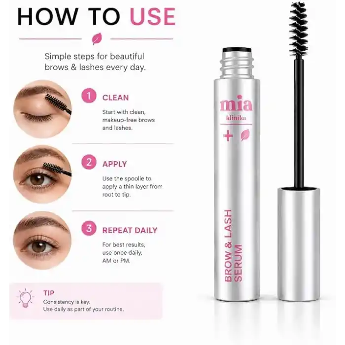 MIA KLINIKA Su Bazlı Kaş & Kirpik Serumu Keratin, Biotin & Peptit 6ml
