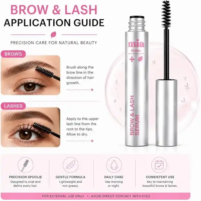 MIA KLINIKA Su Bazlı Kaş & Kirpik Serumu Keratin, Biotin & Peptit 6ml