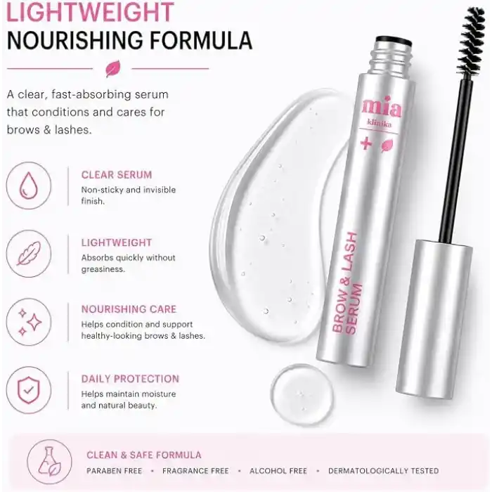 MIA KLINIKA Su Bazlı Kaş & Kirpik Serumu Keratin, Biotin & Peptit 6ml