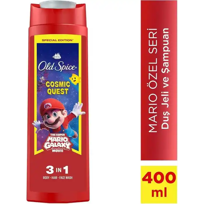 Old Spice Cosmic Quest Erkekler İçin Duş Jeli ve Şampuan 400 ml