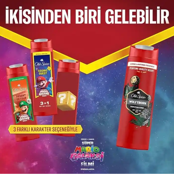 Old Spice Cosmic Quest Erkekler İçin Duş Jeli ve Şampuan 400 ml