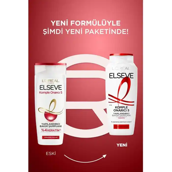 LOréal Paris Elseve Komple Onarıcı 5 Yapılandırıcı Bakım Şampuanı 300 ml