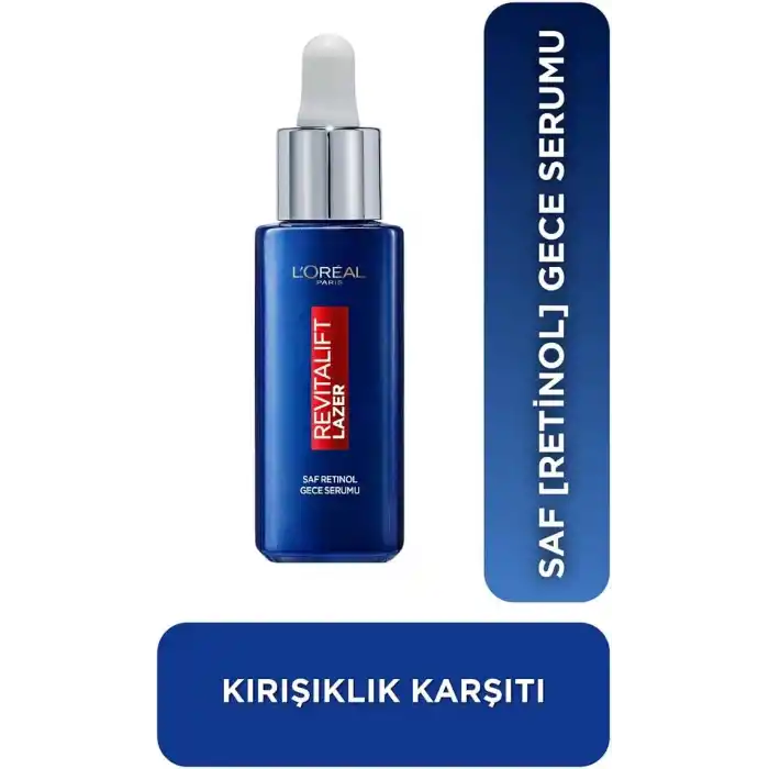 LOreal Paris Revitalift Lazer Saf Retinol Gece Serumu 1 Paket (1 x 30 ml)
