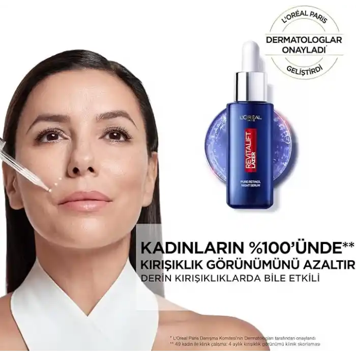 LOreal Paris Revitalift Lazer Saf Retinol Gece Serumu 1 Paket (1 x 30 ml)