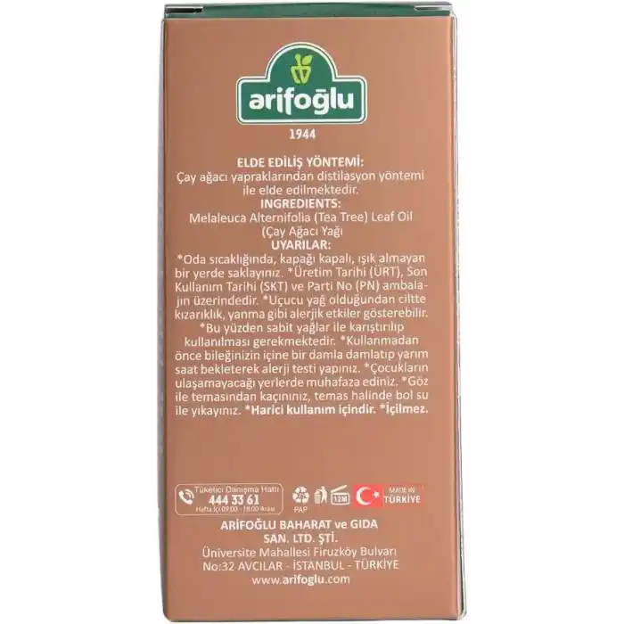 Arifoğlu Çay Ağacı Yağı 10 ML