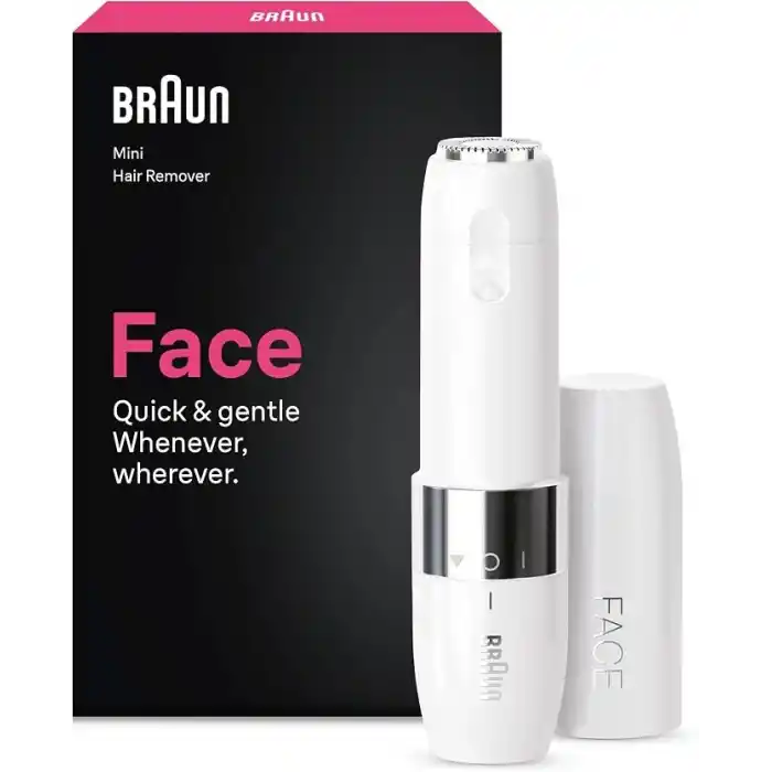 Braun Mini Yüz Tüy Alma Cihazı, hızlı ve nazik, FS1000, Beyaz