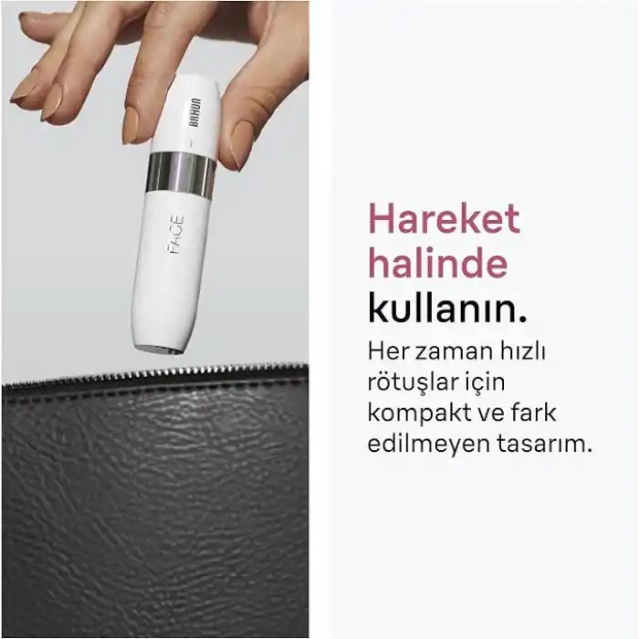 Braun Mini Yüz Tüy Alma Cihazı, hızlı ve nazik, FS1000, Beyaz