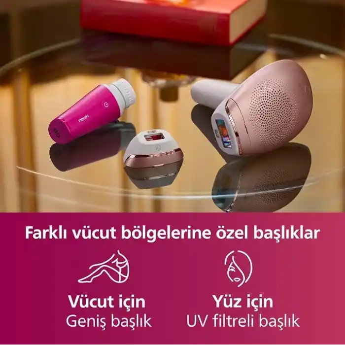 Philips Lumea IPL Tüy Alma Cihazı, Çantalı, Yüz Temizleme Cihazı Hediyeli, Yüz/Vücut/Hassas Bölge Kullanımı, Cilt Tonu Sensörü ile Güvenli Epilasyon BRI924/00