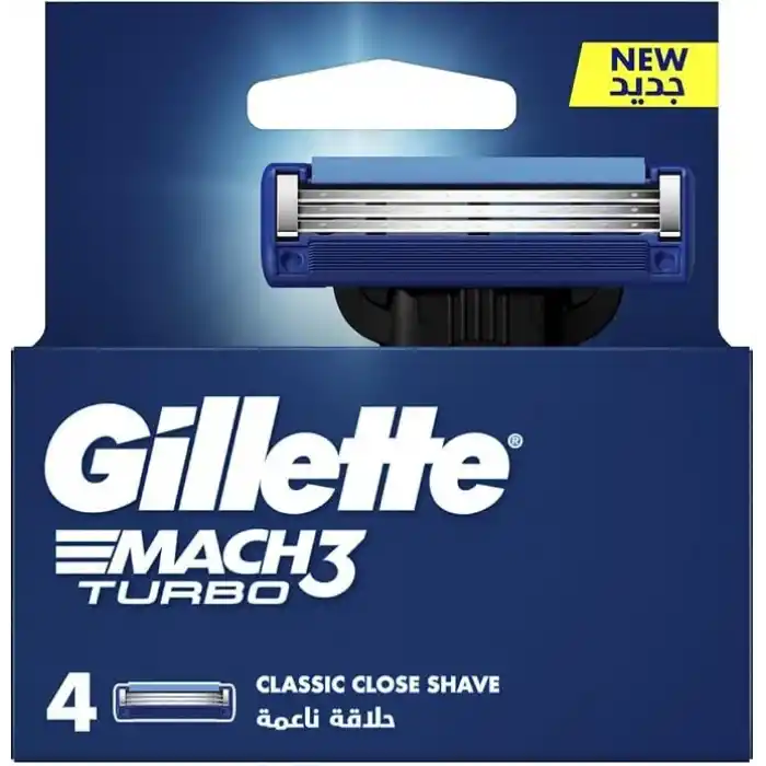 Gillette Mach3 Turbo Yedek Tıraş Bıçağı 4lü