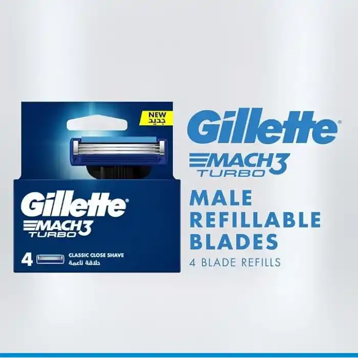 Gillette Mach3 Turbo Yedek Tıraş Bıçağı 4lü